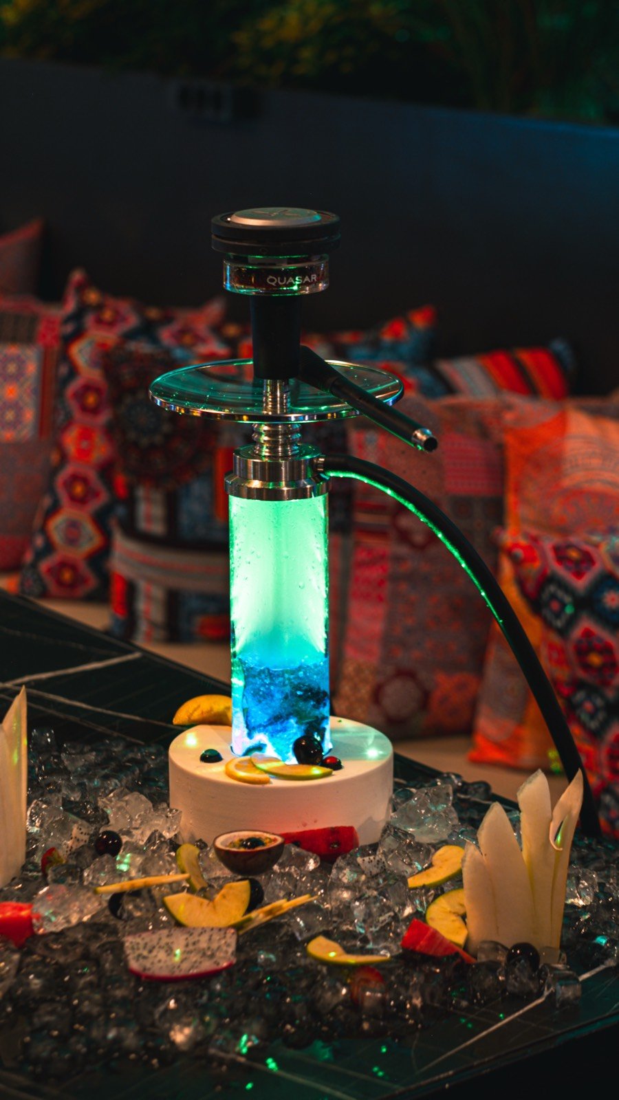 LED ışıklı modern nargile gövdesi, Mimar Sinan Roof